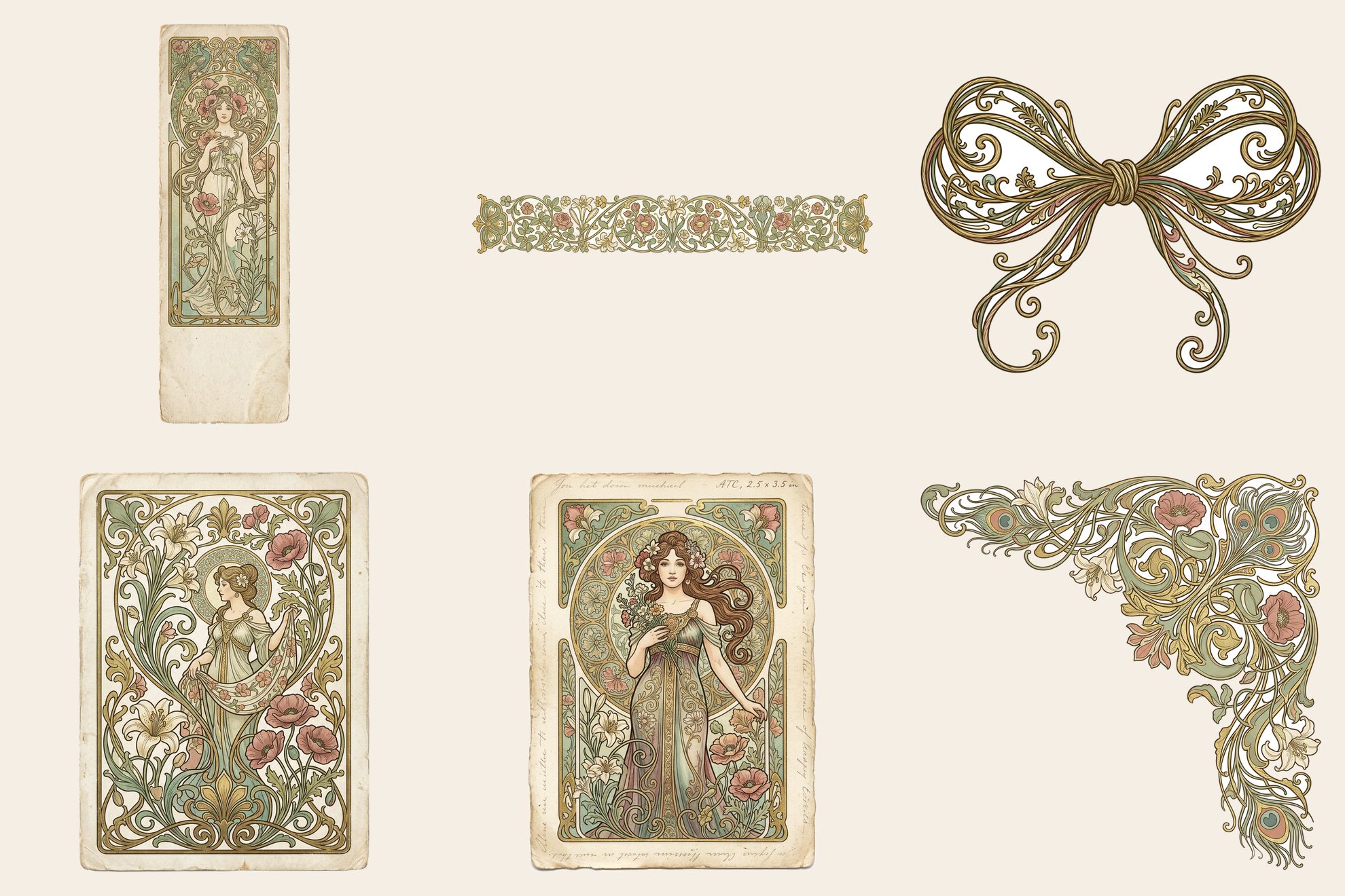 Belle Epoque Art Nouveau Embellishments — preview