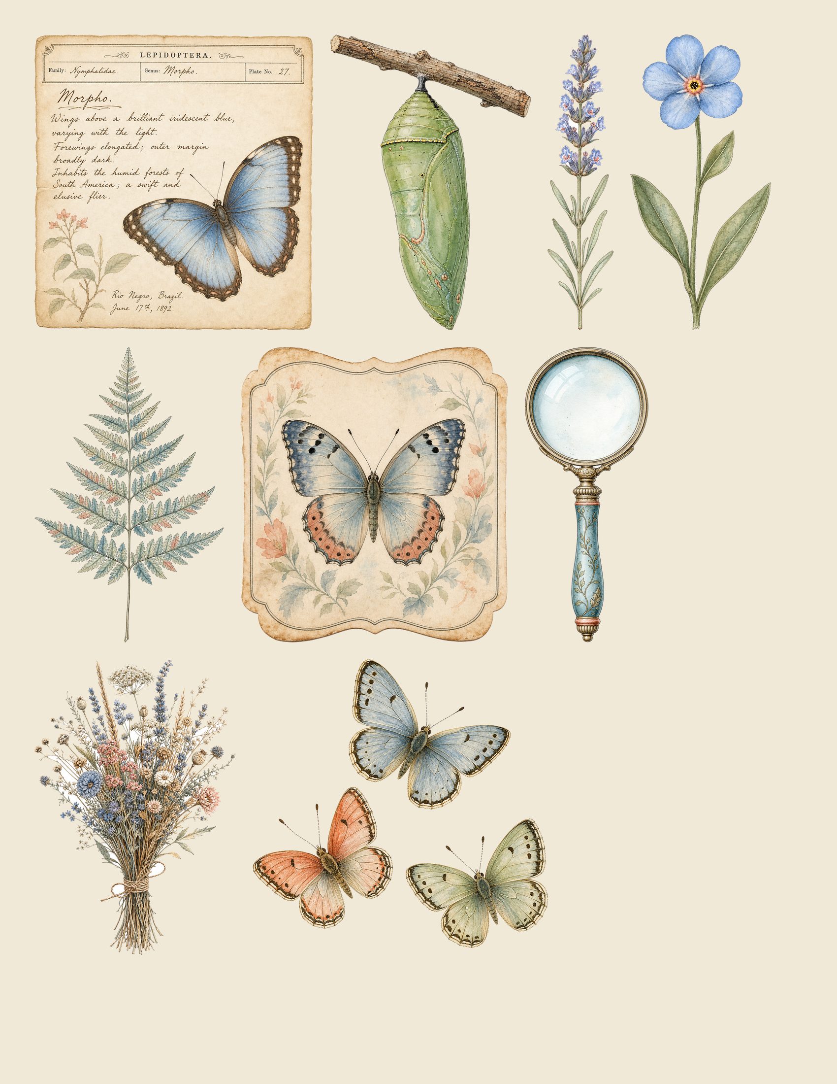 Butterfly Conservatory DELUXE Junk Journal Kit ADD-ON — preview