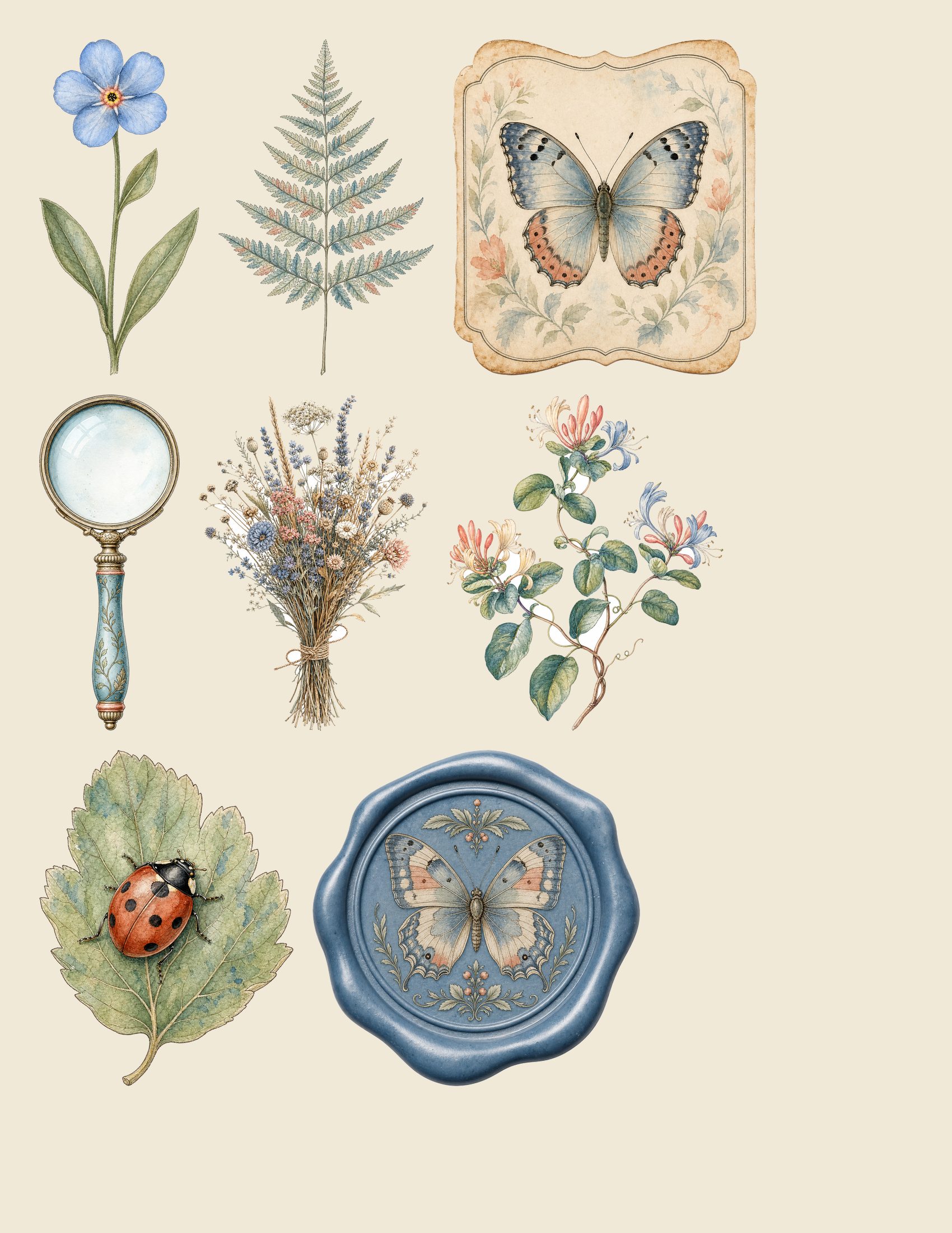 Butterfly Conservatory DELUXE Junk Journal Kit ADD-ON — preview