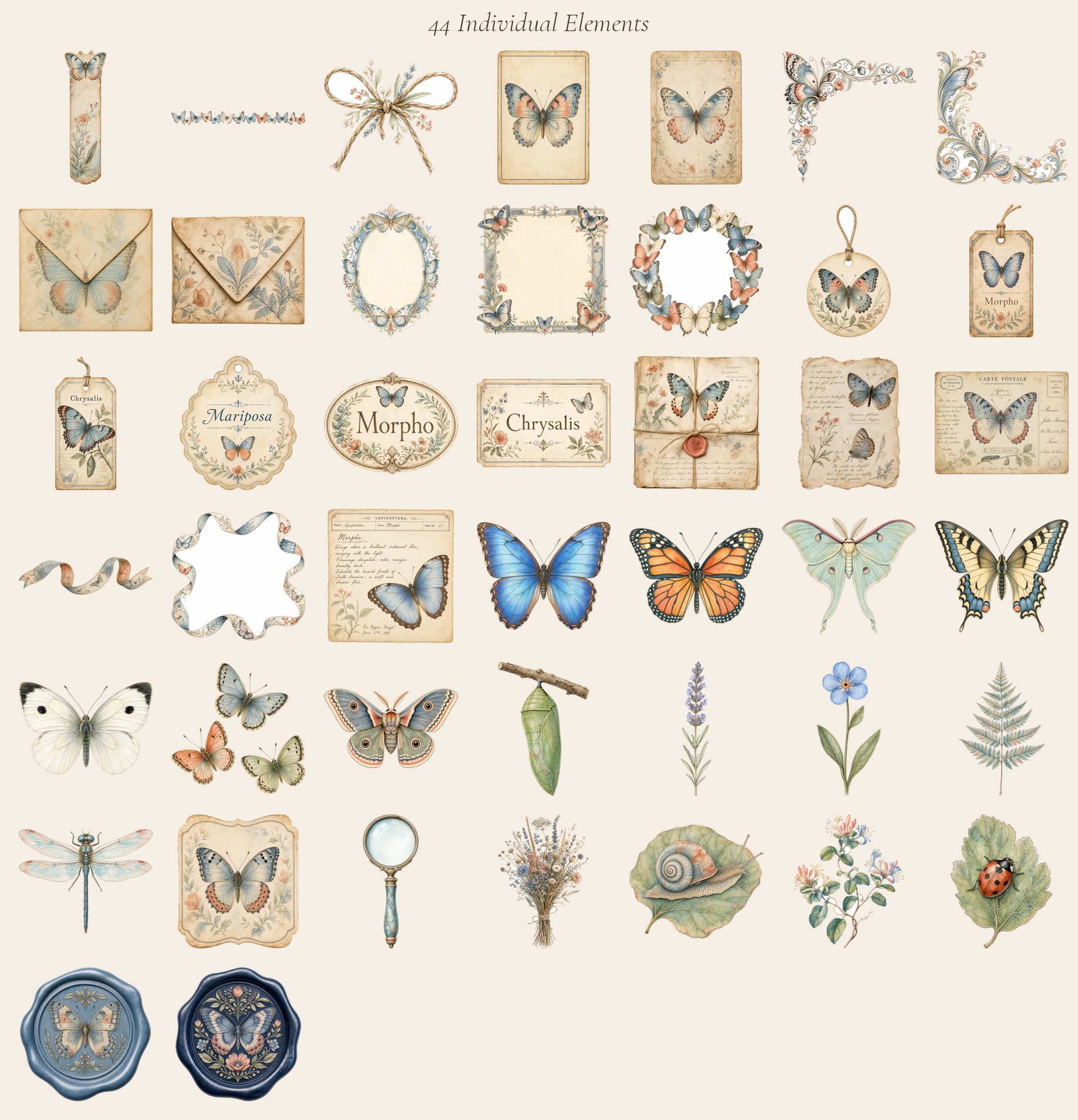 Butterfly Conservatory DELUXE Embellishments — preview