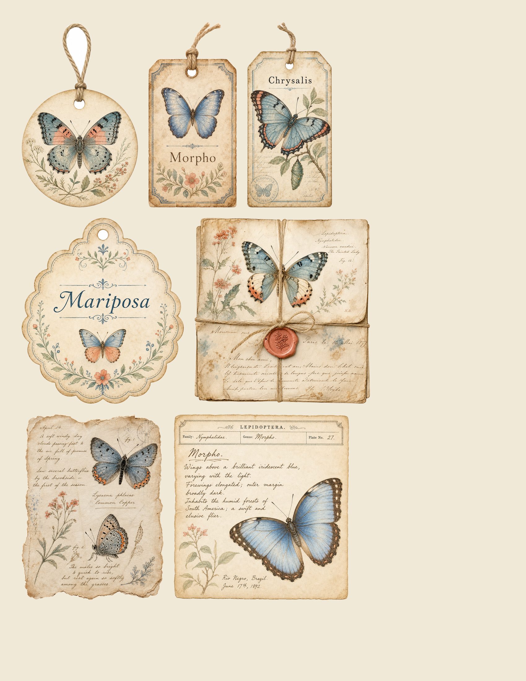 Butterfly Conservatory DELUXE Paper Pack — preview