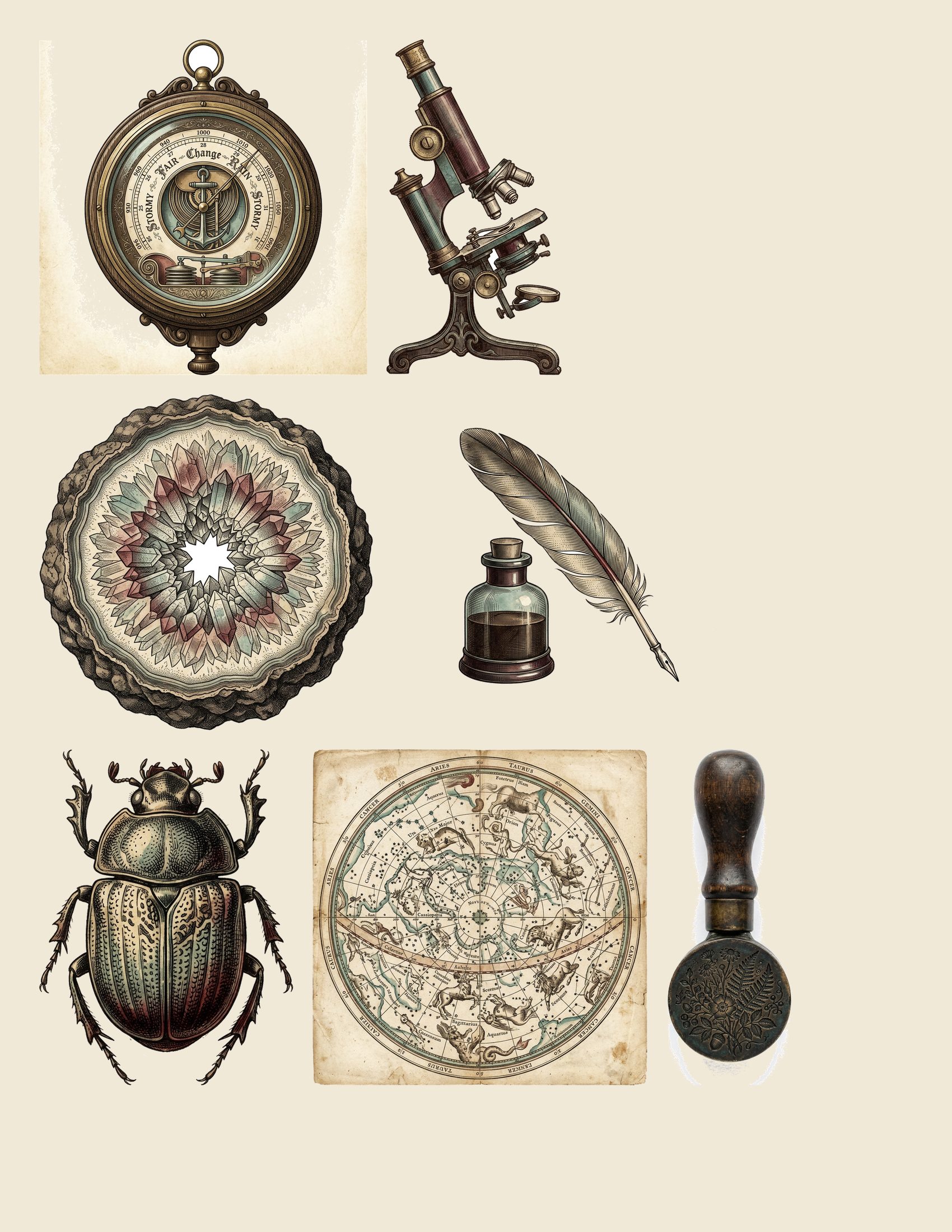 Cabinet of Curiosities Junk Journal Kit ADD-ON — preview