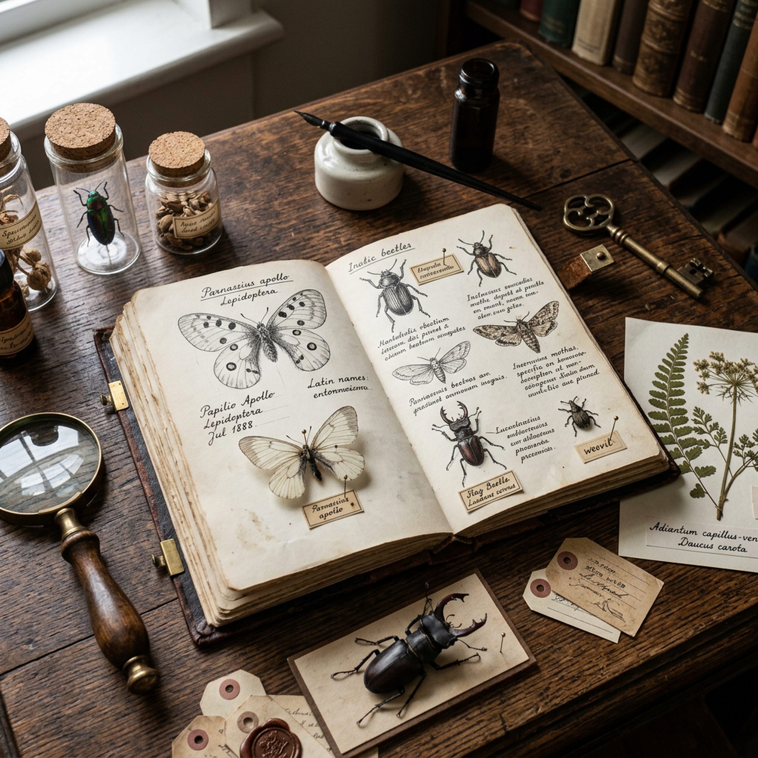 Cabinet of Curiosities Paper Pack | Printable Junk Journal Background Papers | Digital Download