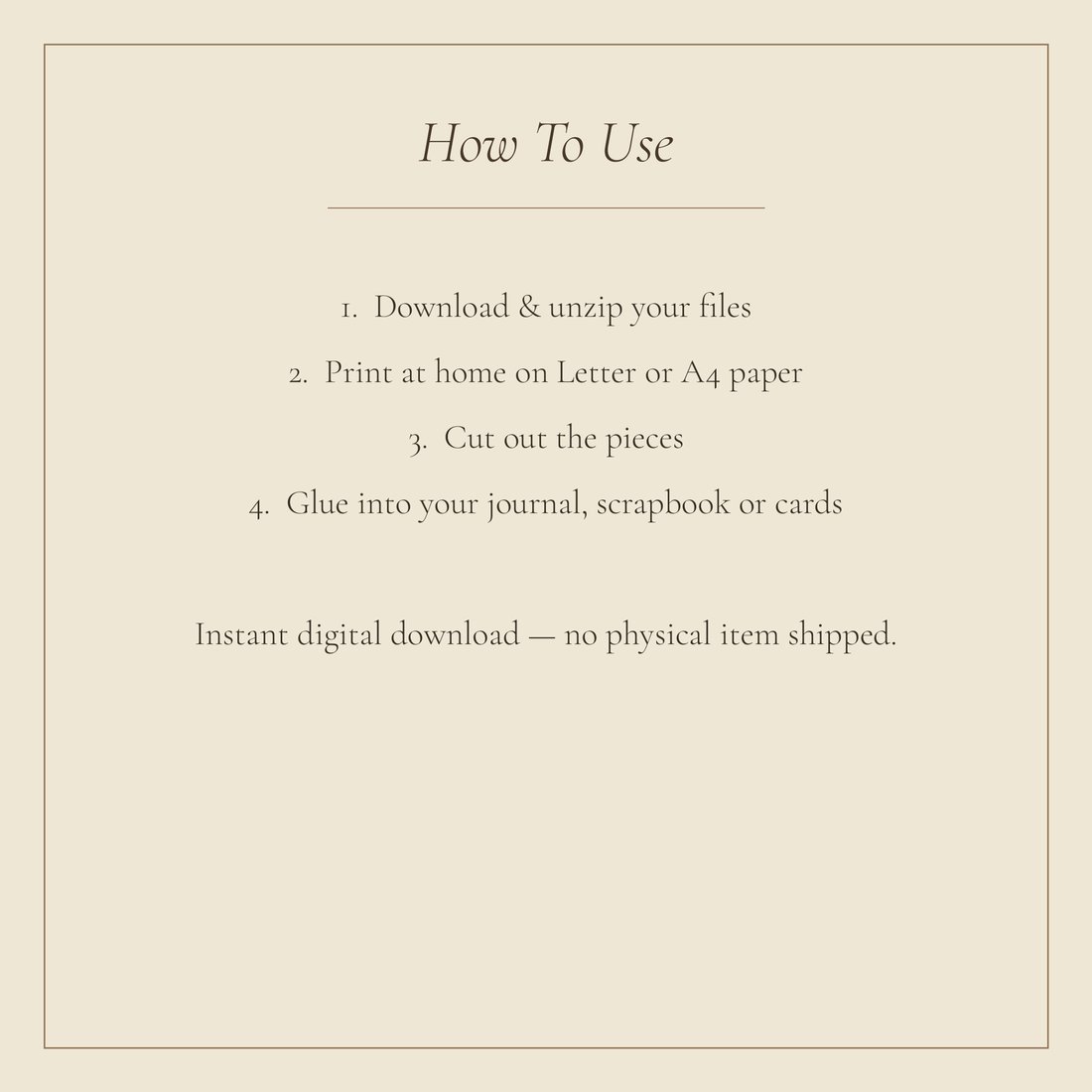 Crystal Gemstone junk journal kit — download info