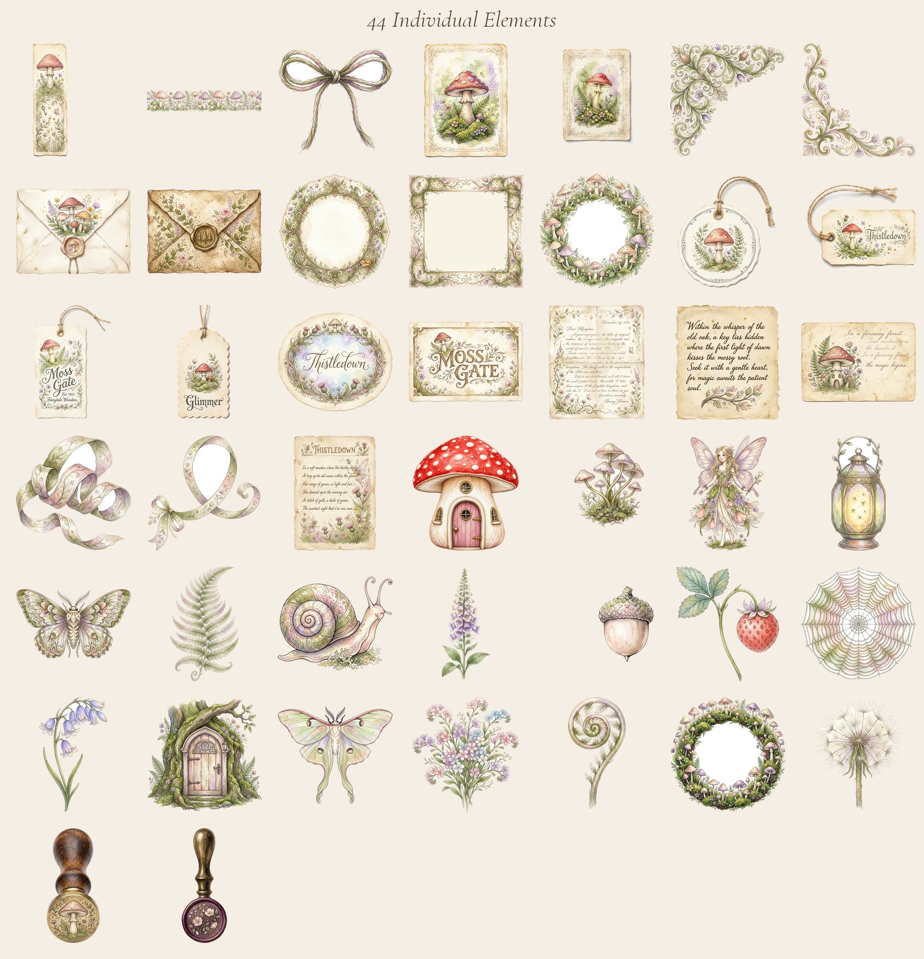 Fairy Toadstool Hollow Paper Pack — preview